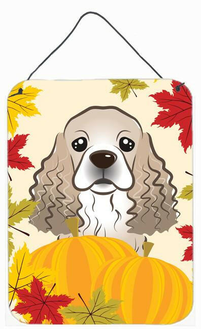 Cocker Spaniel Thanksgiving Wall or Door Hanging Prints BB2022DS1216 by Caroline's Treasures