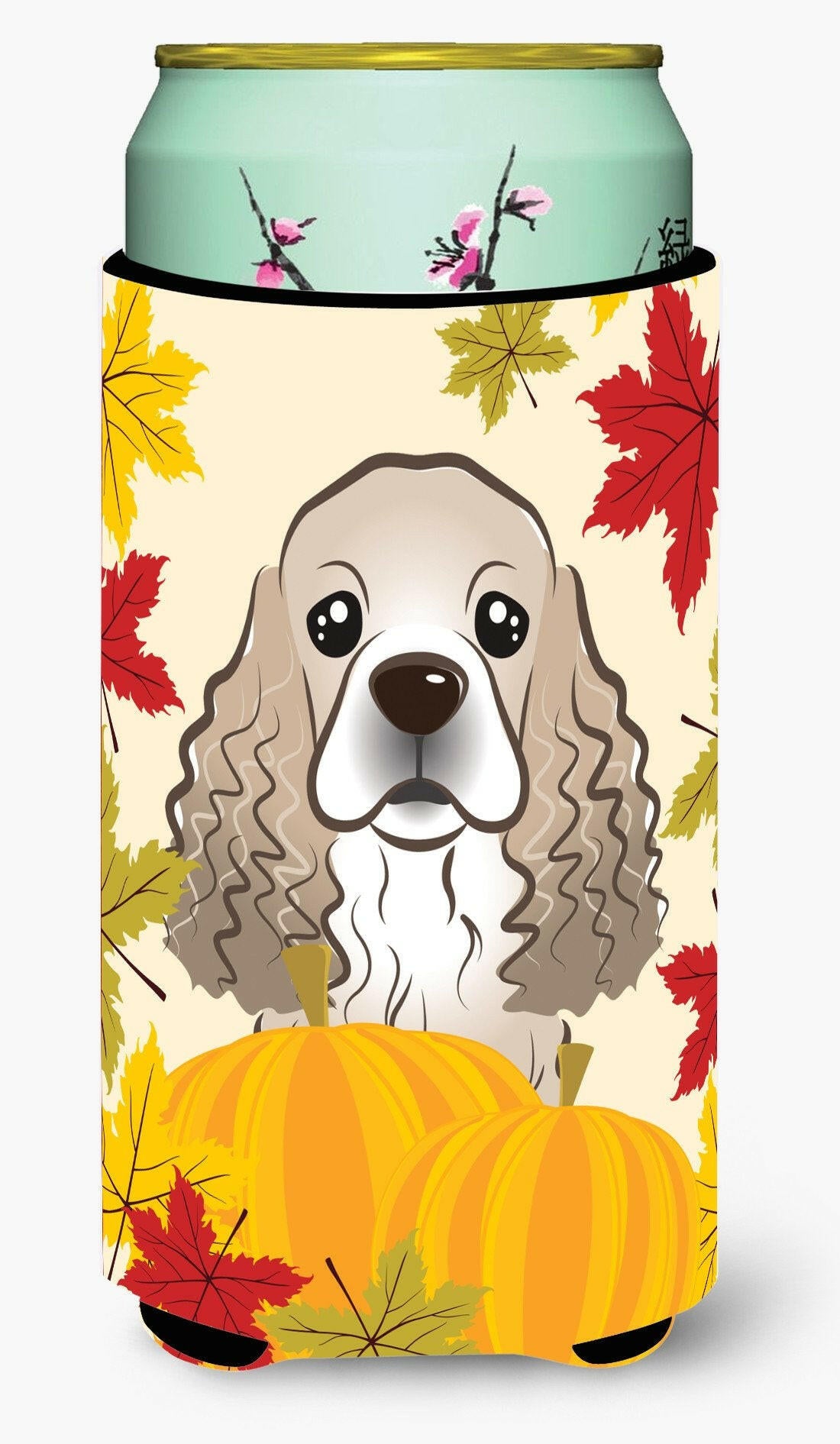 Cocker Spaniel Thanksgiving Tall Boy Beverage Insulator  Hugger BB2022TBC by Caroline's Treasures