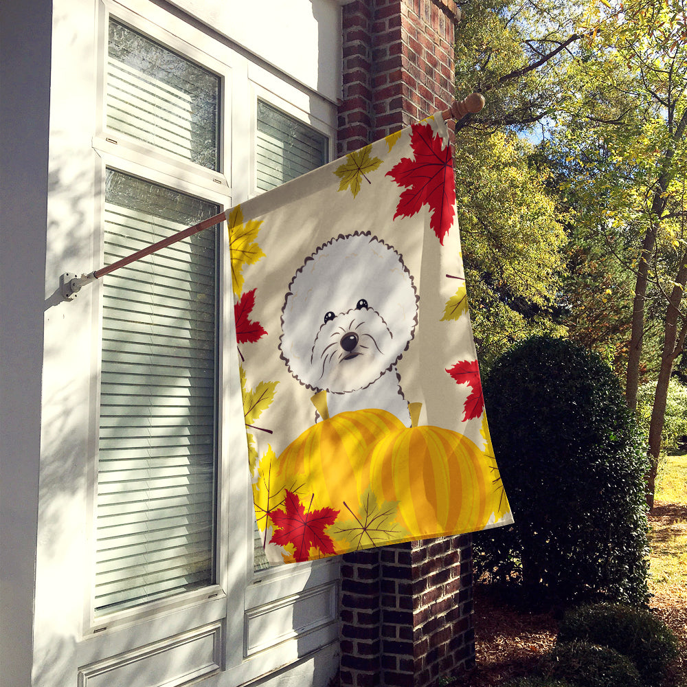 Bichon Frise Thanksgiving Flag Canvas House Size BB2023CHF  the-store.com.