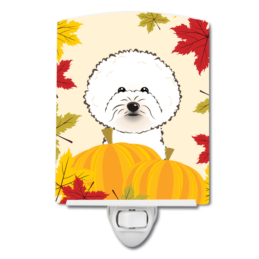 Bichon Frise Thanksgiving Ceramic Night Light BB2023CNL - the-store.com