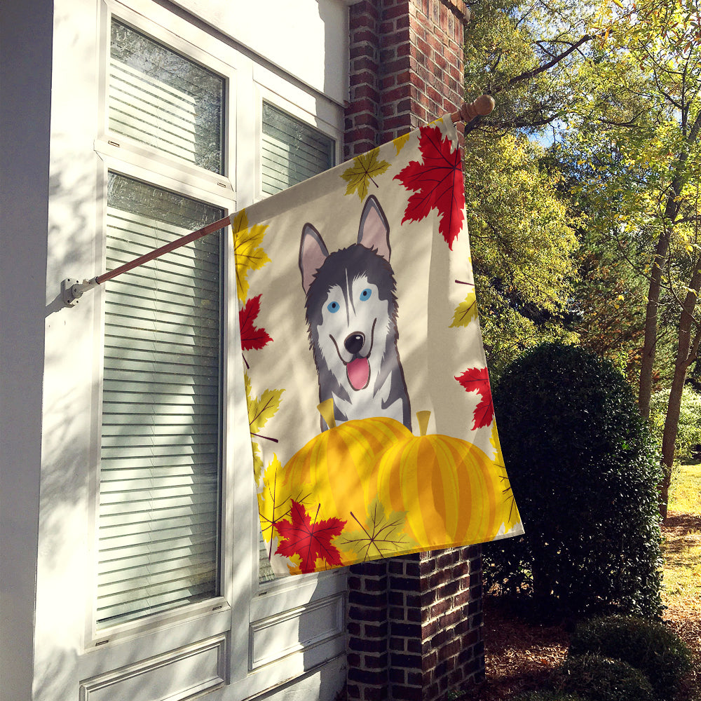 Alaskan Malamute Thanksgiving Flag Canvas House Size BB2024CHF  the-store.com.