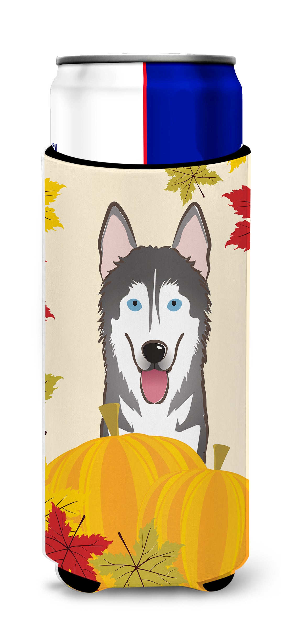 Alaskan Malamute Thanksgiving  Ultra Beverage Insulator for slim cans BB2024MUK  the-store.com.