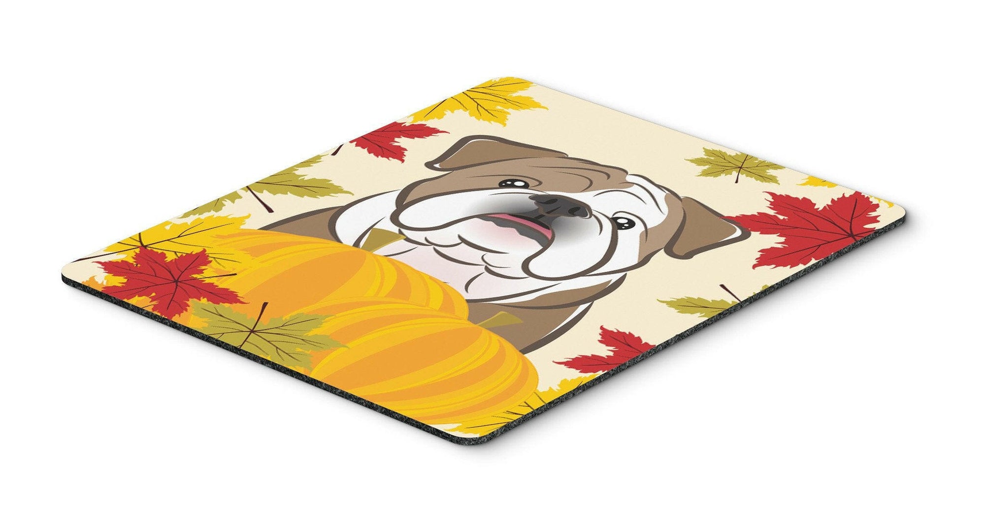 English Bulldog Thanksgiving Mouse Pad, Hot Pad or Trivet BB2025MP by Caroline's Treasures