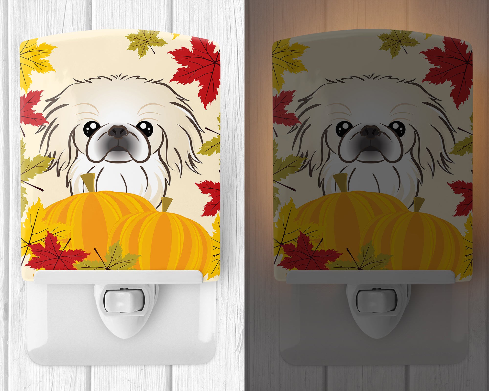 Pekingese Thanksgiving Ceramic Night Light BB2027CNL - the-store.com