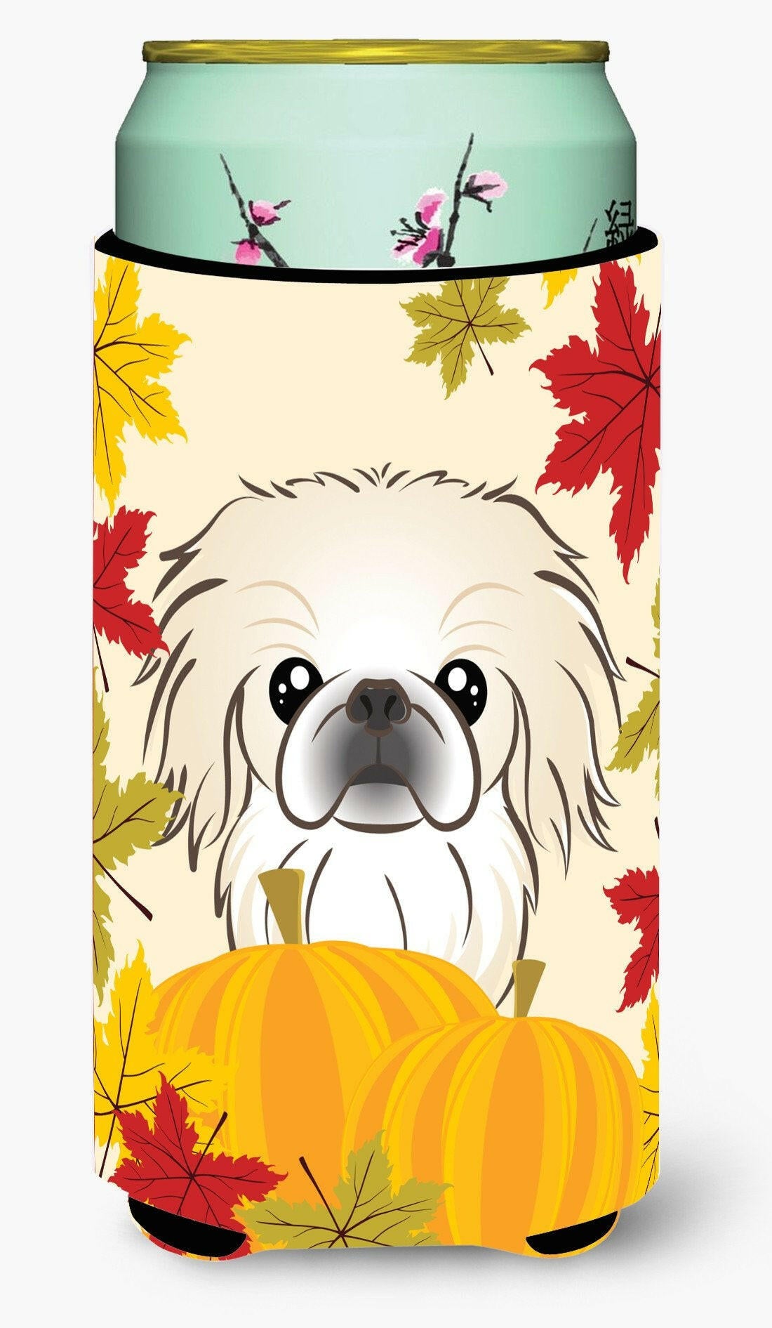 Pekingese Thanksgiving Tall Boy Beverage Insulator  Hugger BB2027TBC by Caroline&#39;s Treasures