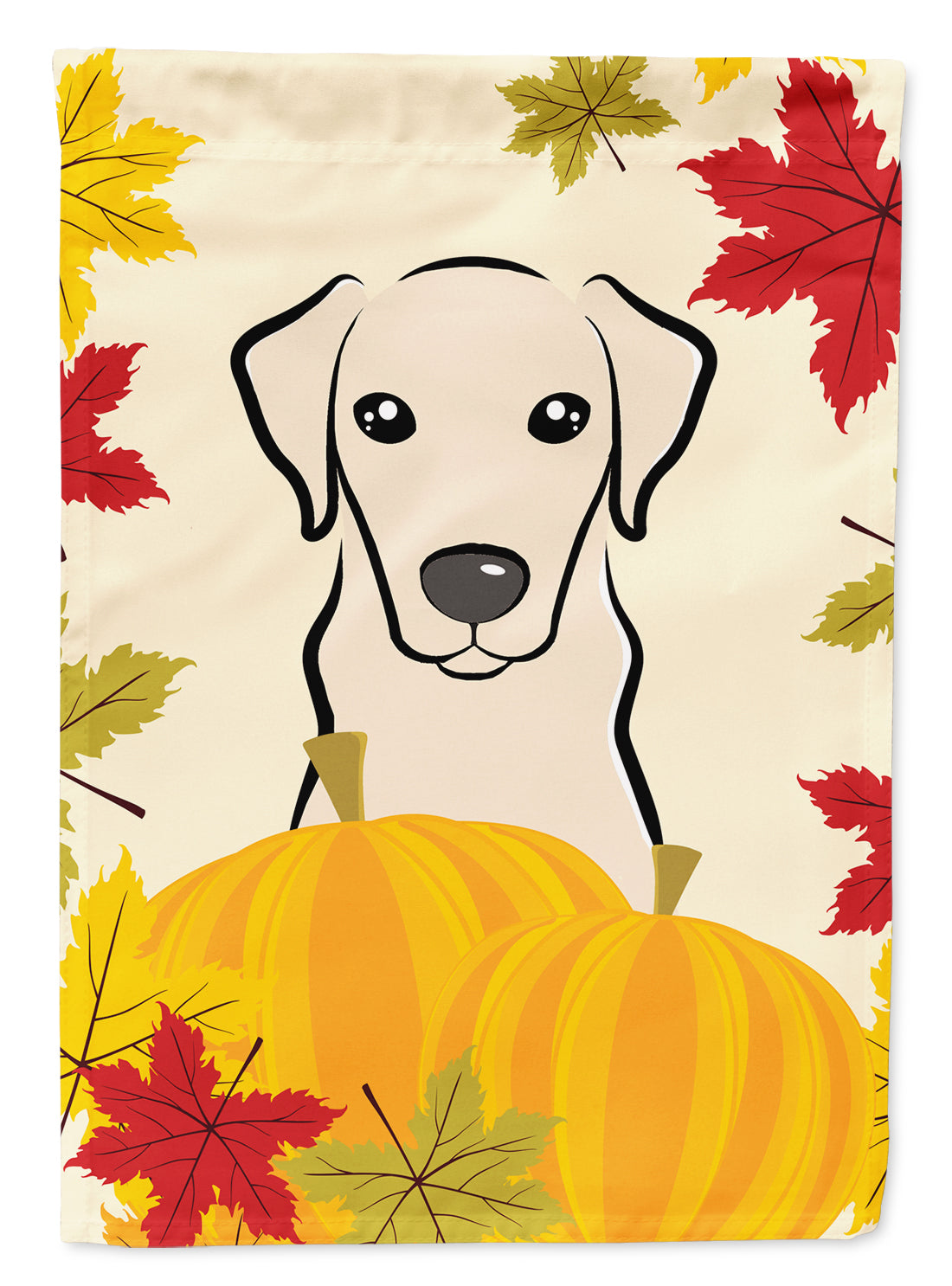 Yellow Labrador Thanksgiving Flag Garden Size BB2028GF.