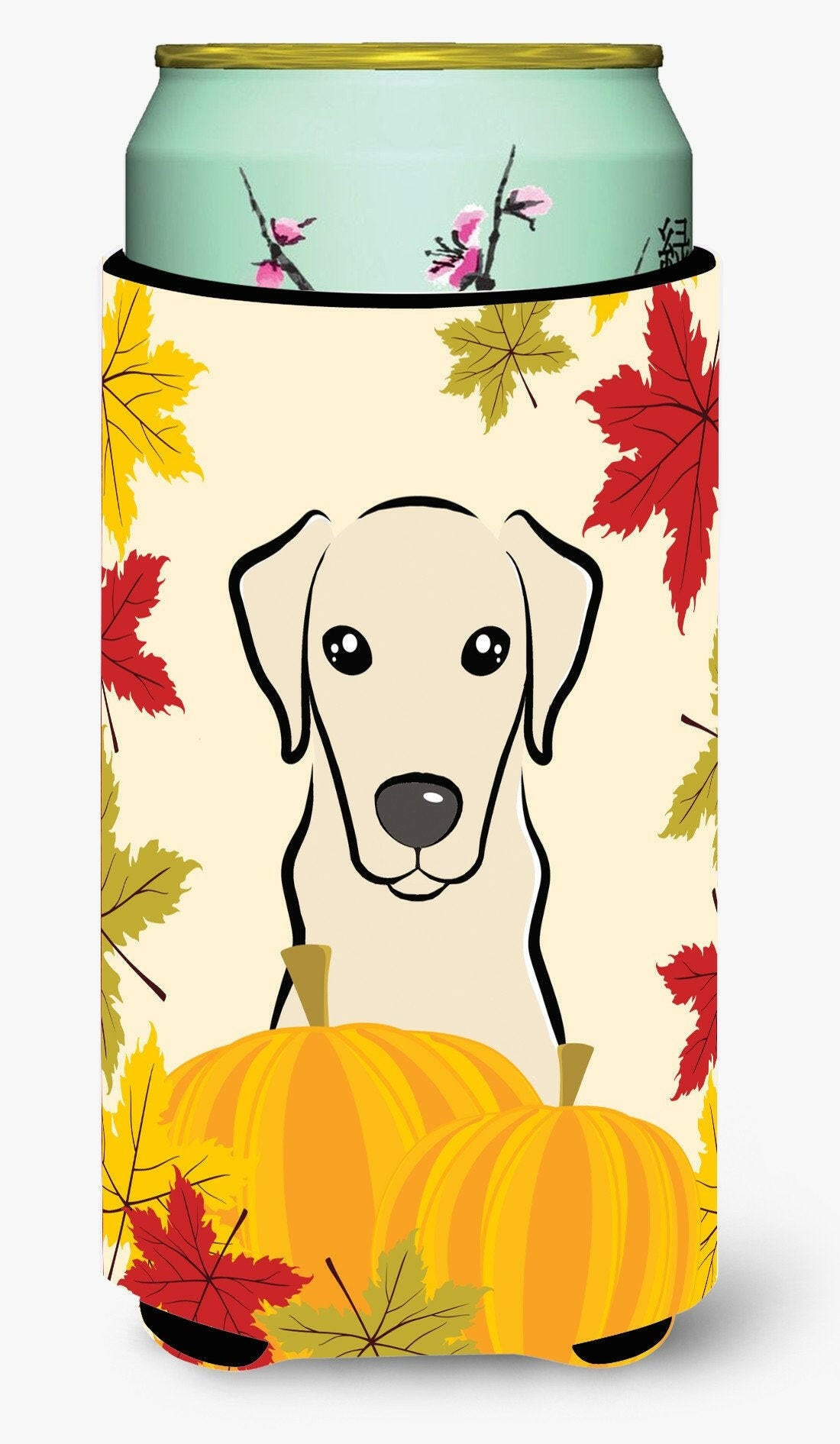 Yellow Labrador Thanksgiving Tall Boy Beverage Insulator  Hugger BB2028TBC by Caroline's Treasures