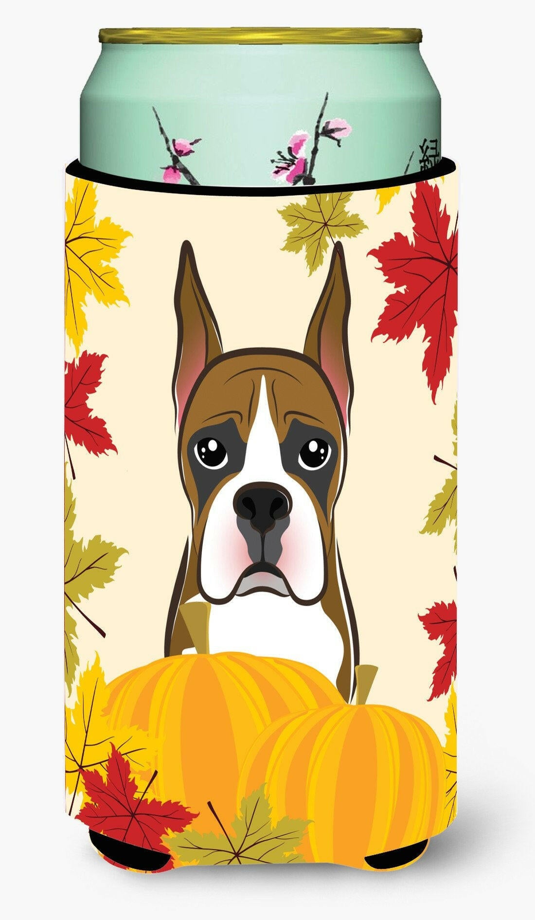 Boxer Thanksgiving Tall Boy Beverage Insulator  Hugger BB2029TBC by Caroline's Treasures