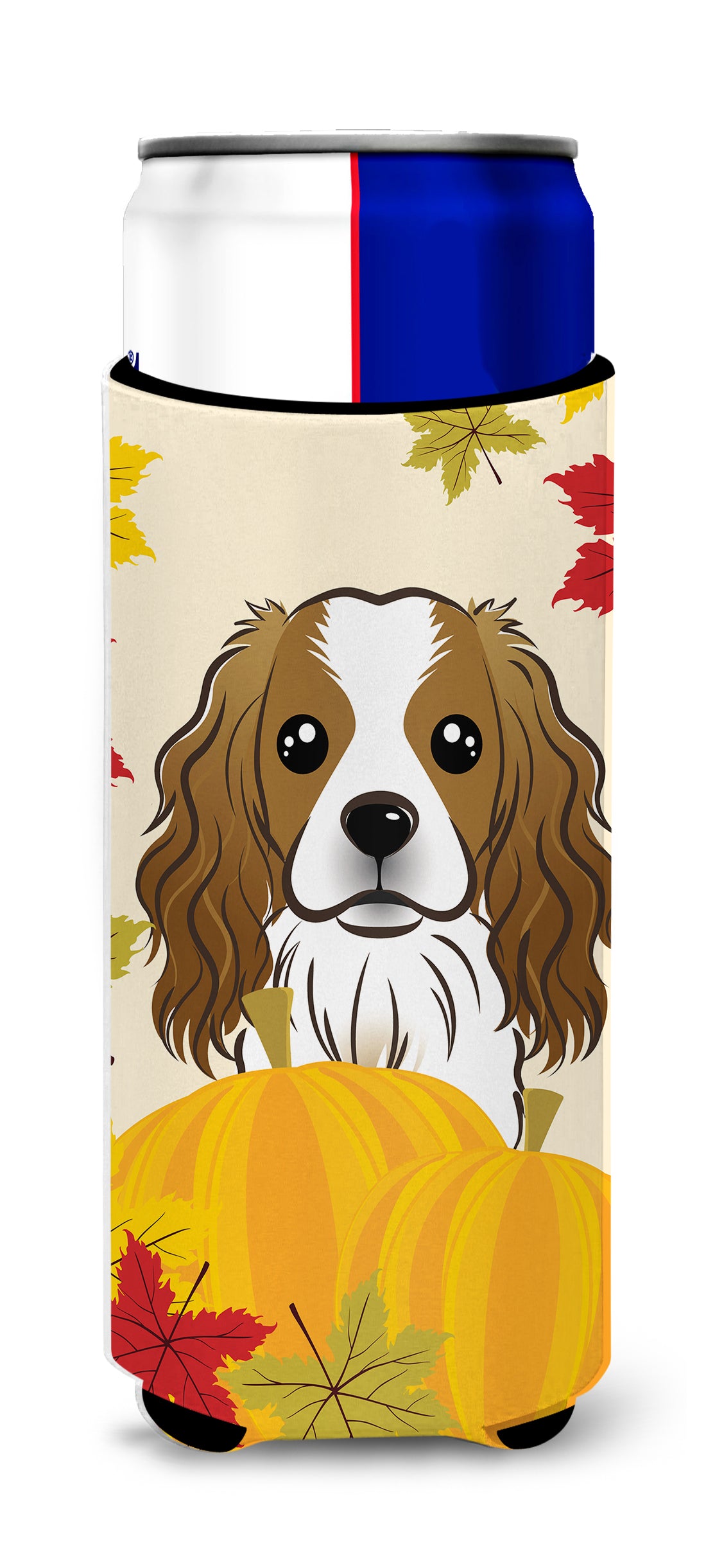 Cavalier Spaniel Thanksgiving  Ultra Beverage Insulator for slim cans BB2030MUK  the-store.com.