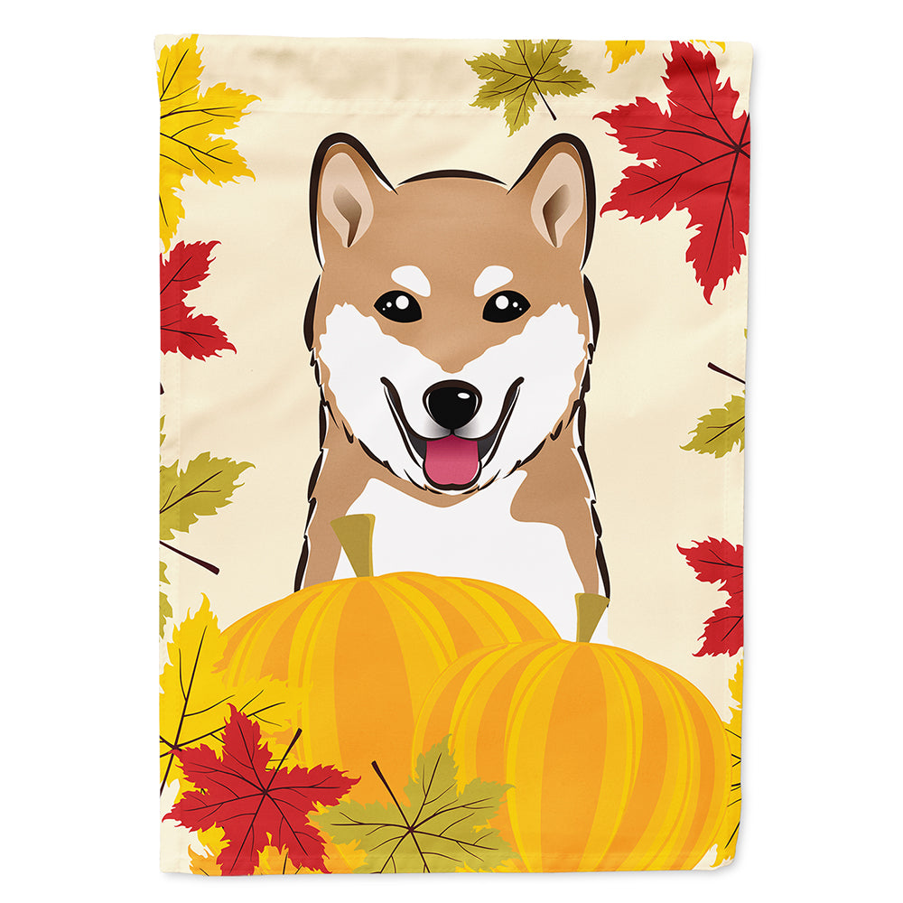 Shiba Inu Thanksgiving Flag Canvas House Size BB2031CHF  the-store.com.