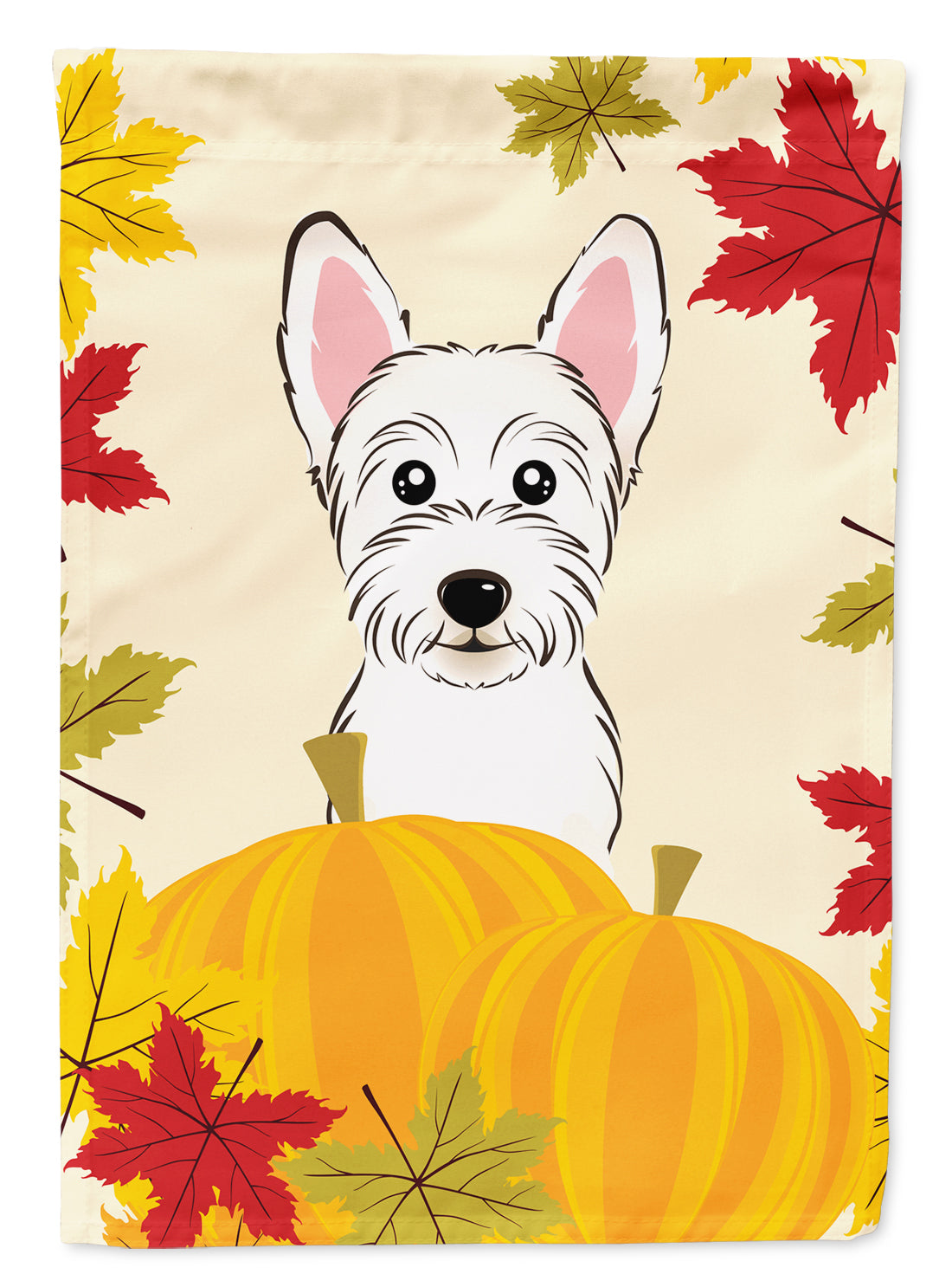 Westie Thanksgiving Flag Garden Size BB2032GF.