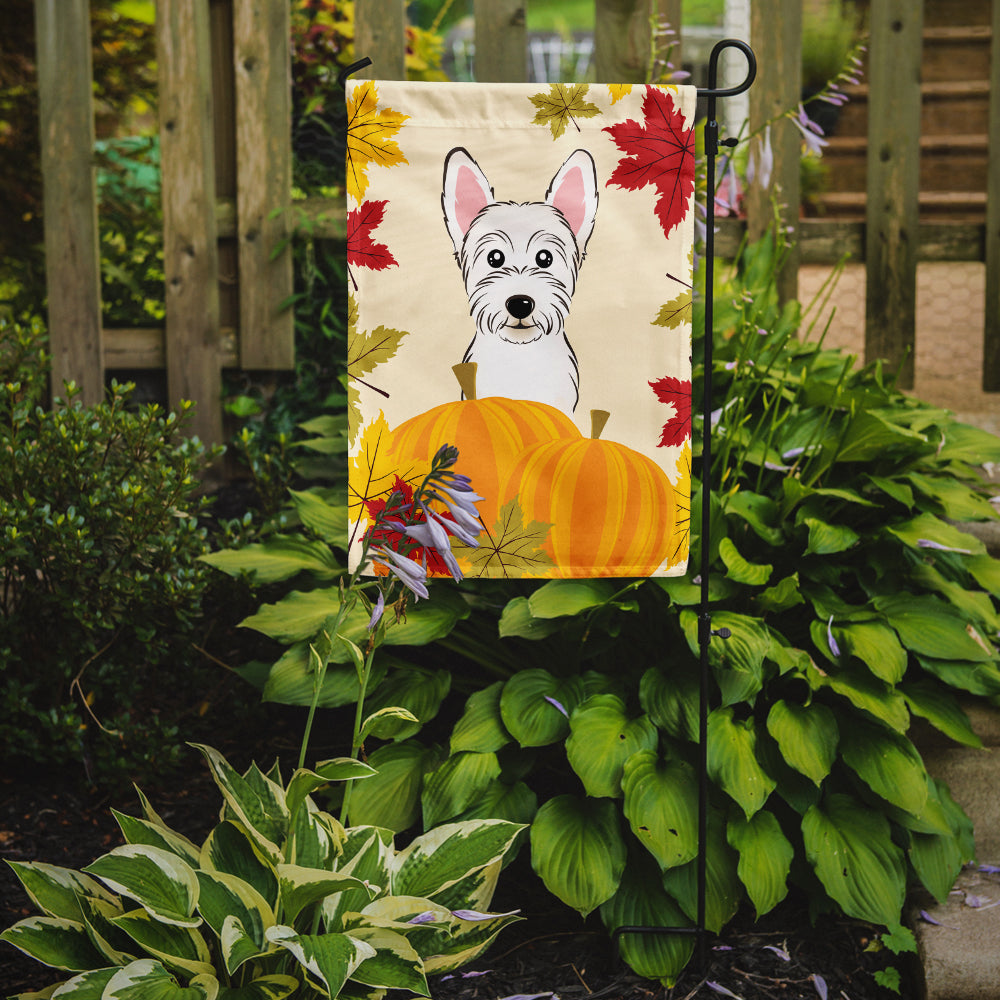 Westie Thanksgiving Flag Garden Size BB2032GF.