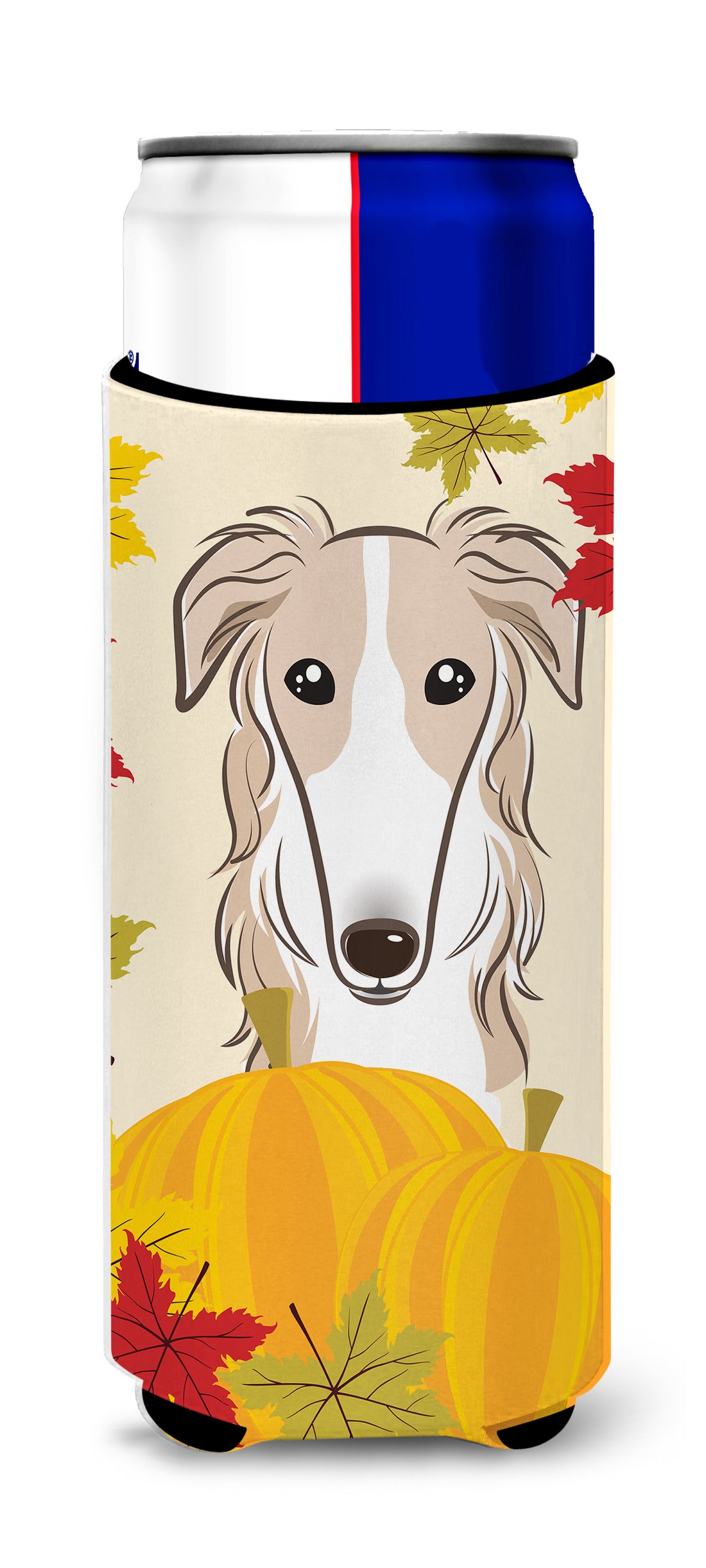 Borzoi Thanksgiving  Ultra Beverage Insulator for slim cans BB2034MUK  the-store.com.