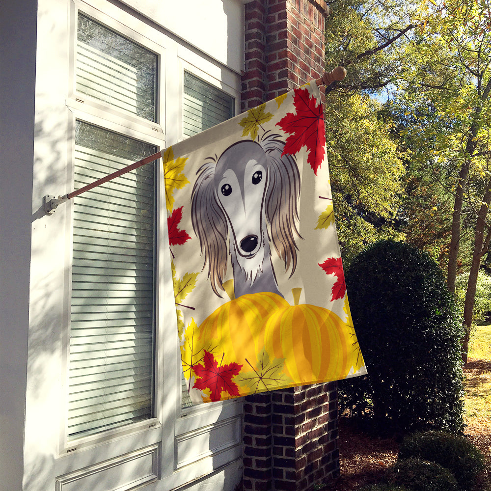 Saluki Thanksgiving Flag Canvas House Size BB2035CHF  the-store.com.