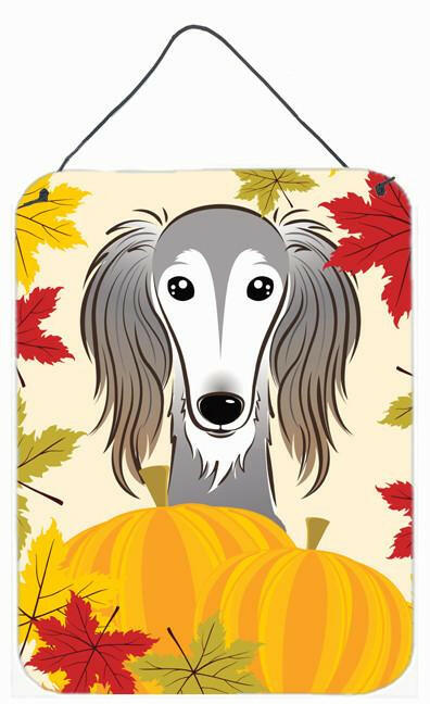 Saluki Thanksgiving Wall or Door Hanging Prints BB2035DS1216 by Caroline&#39;s Treasures