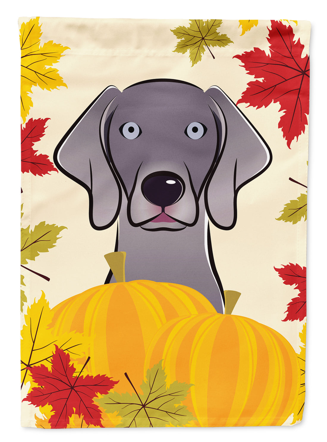 Weimaraner Thanksgiving Flag Canvas House Size BB2037CHF  the-store.com.