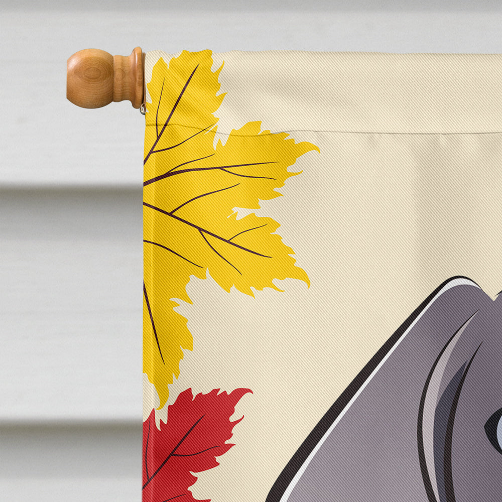 Weimaraner Thanksgiving Flag Canvas House Size BB2037CHF  the-store.com.