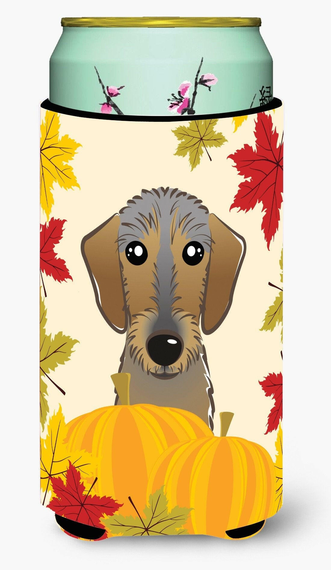 Wirehaired Dachshund Thanksgiving Tall Boy Beverage Insulator  Hugger BB2039TBC by Caroline's Treasures