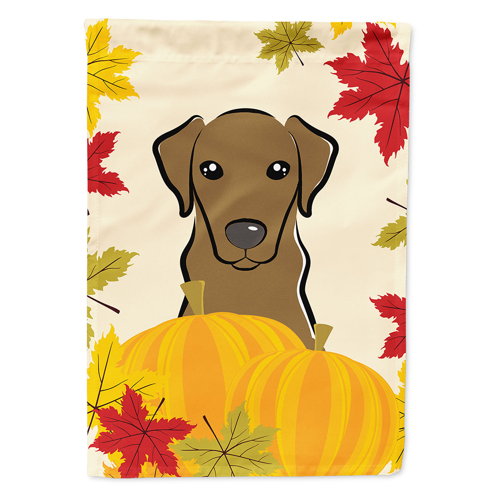 Chocolate Labrador Thanksgiving Flag Canvas House Size BB2040CHF  the-store.com.