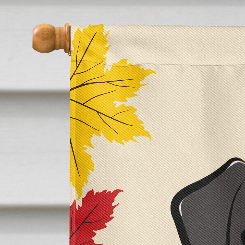 Black Labrador Thanksgiving Flag Canvas House Size BB2041CHF  the-store.com.