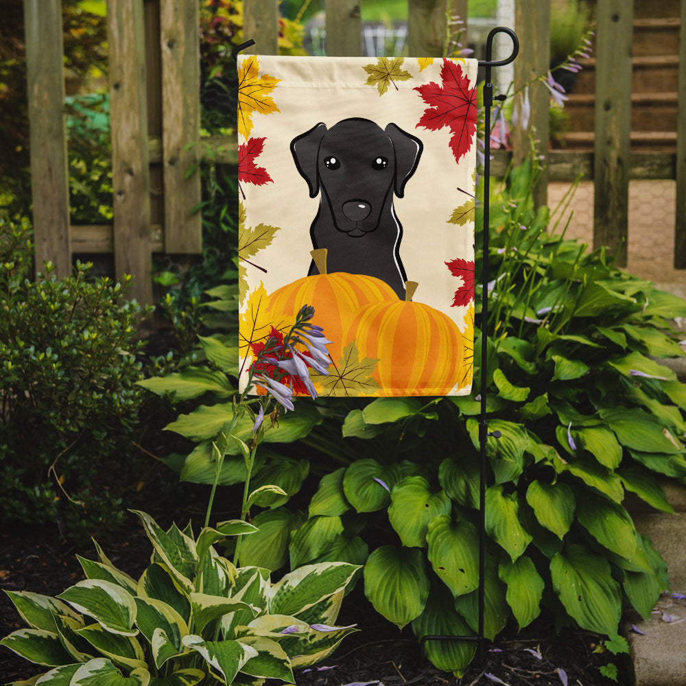 Black Labrador Thanksgiving Flag Garden Size BB2041GF.