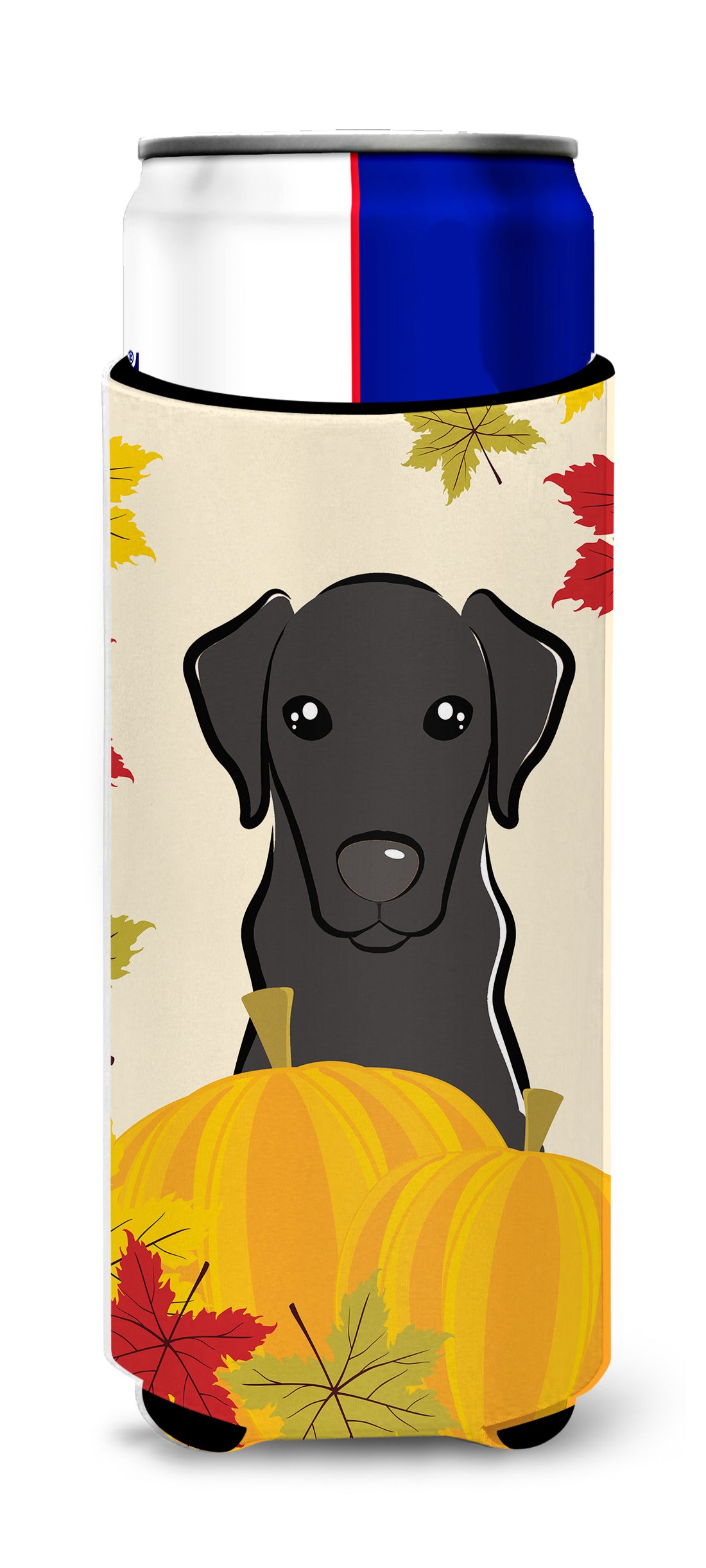 Black Labrador Thanksgiving  Ultra Beverage Insulator for slim cans BB2041MUK  the-store.com.