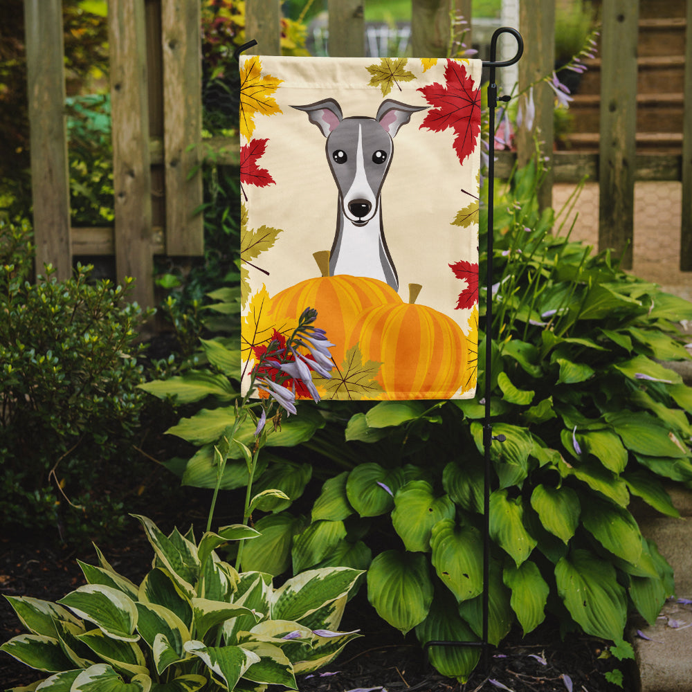 Italian Greyhound Thanksgiving Flag Garden Size BB2042GF.