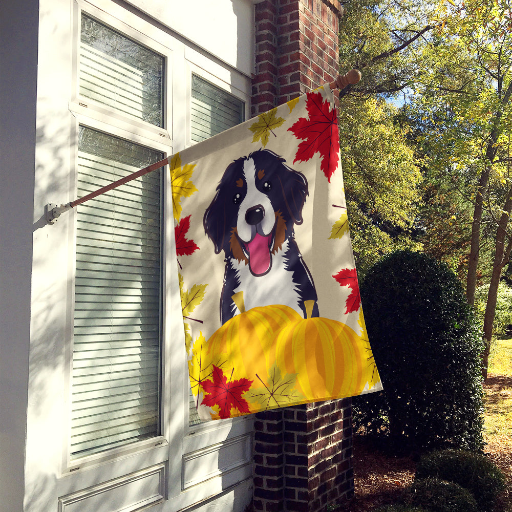 Bernese Mountain Dog Thanksgiving Flag Canvas House Size BB2043CHF  the-store.com.