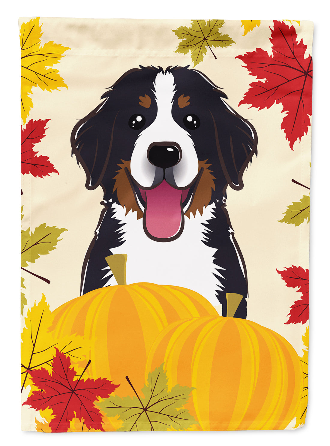 Bernese Mountain Dog Thanksgiving Flag Garden Size BB2043GF.