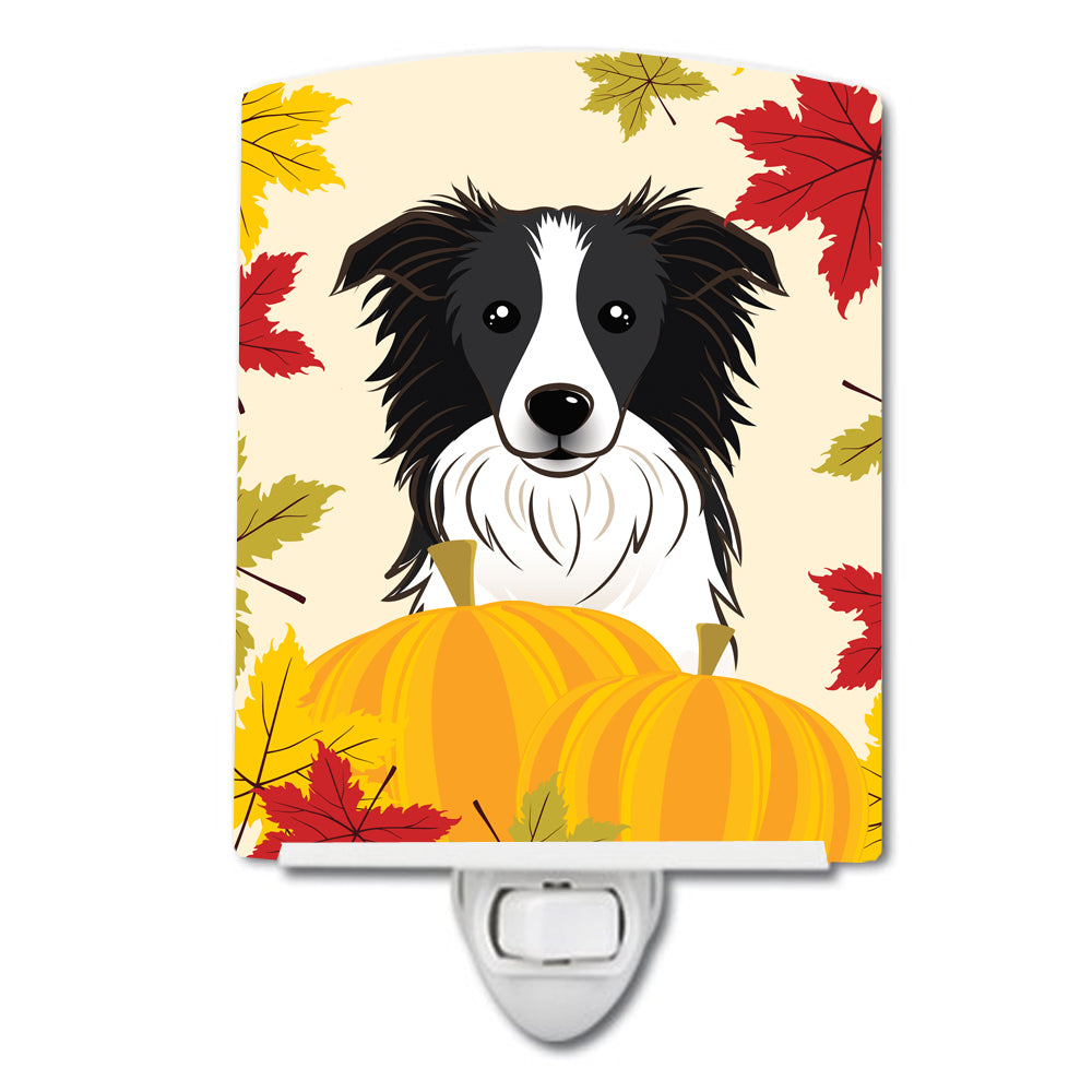 Border Collie Thanksgiving Ceramic Night Light BB2047CNL - the-store.com