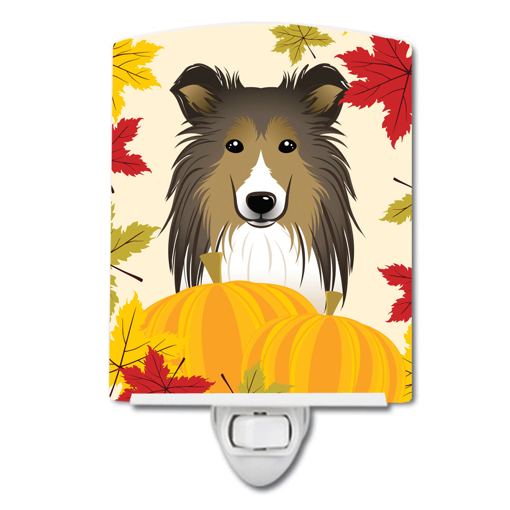 Sheltie Thanksgiving Ceramic Night Light BB2048CNL - the-store.com