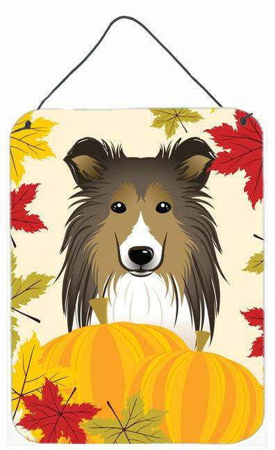 Sheltie Thanksgiving Wall or Door Hanging Prints BB2048DS1216 by Caroline's Treasures