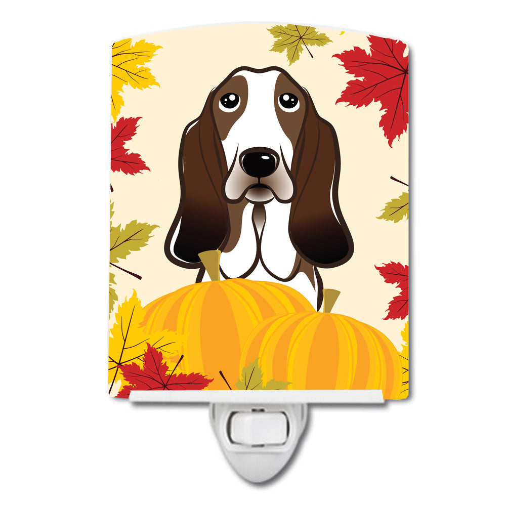 Basset Hound Thanksgiving Ceramic Night Light BB2049CNL - the-store.com