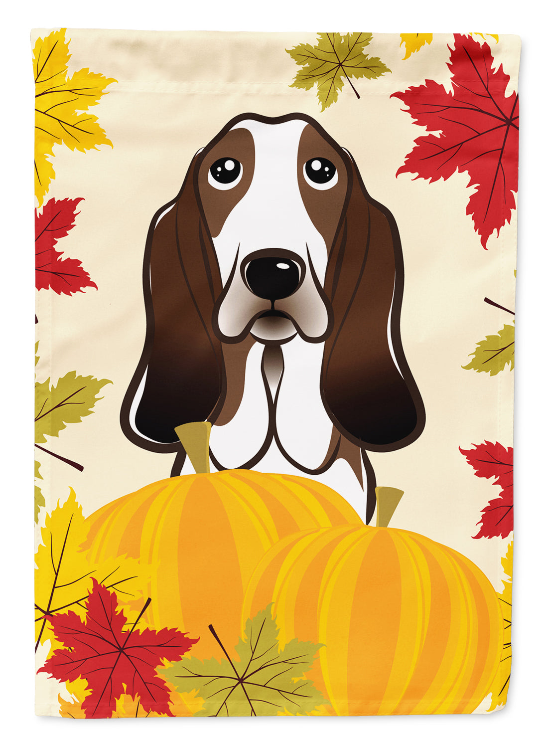 Basset Hound Thanksgiving Flag Garden Size BB2049GF.