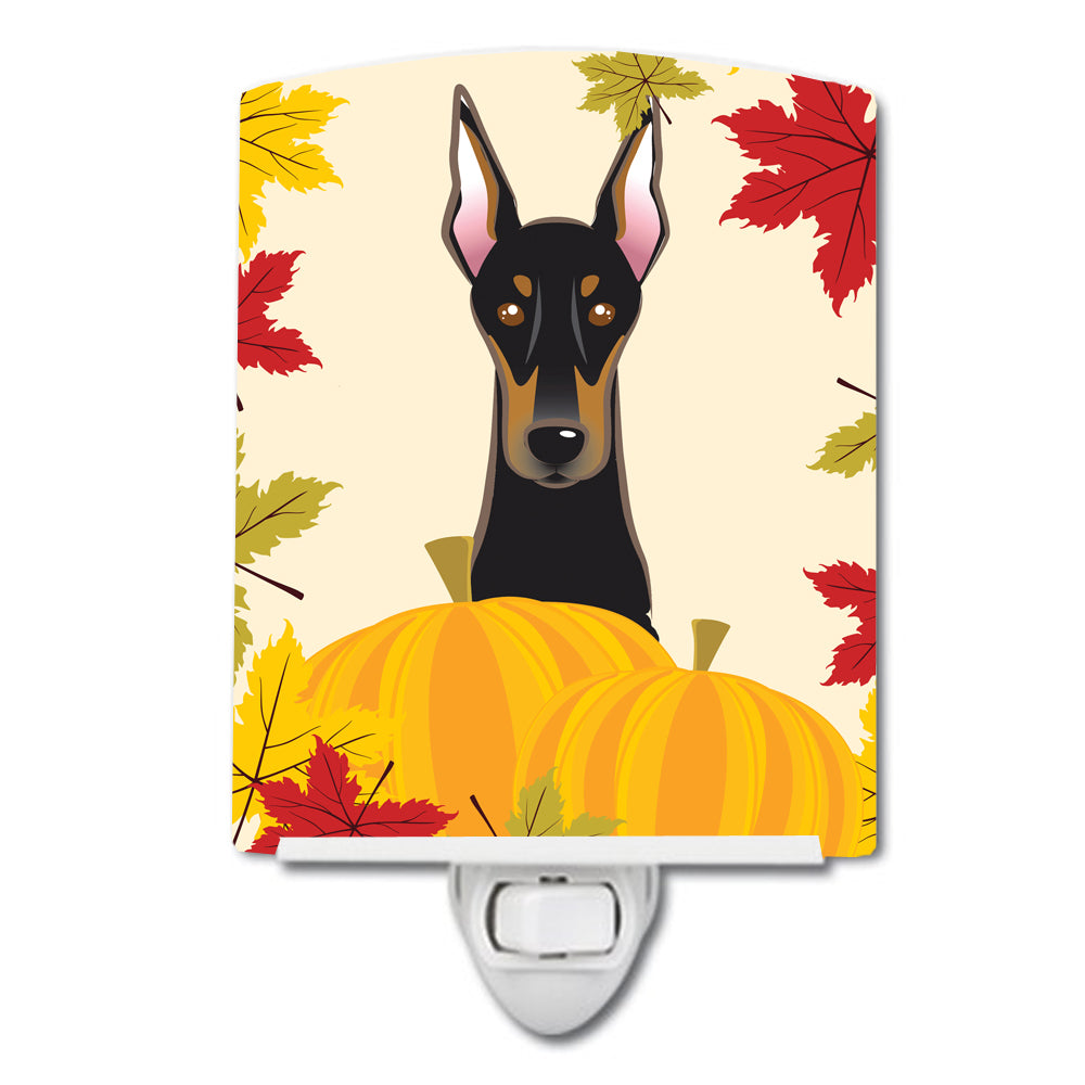 Doberman Thanksgiving Ceramic Night Light BB2051CNL - the-store.com