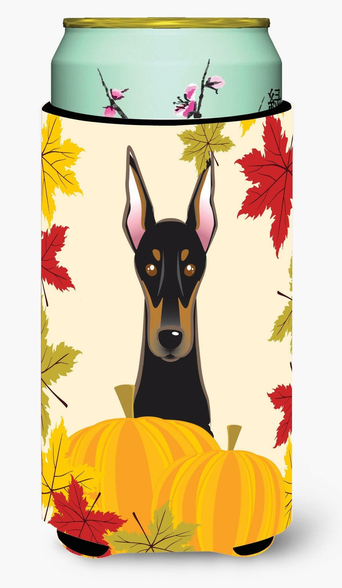 Doberman Thanksgiving Tall Boy Beverage Insulator  Hugger BB2051TBC by Caroline's Treasures