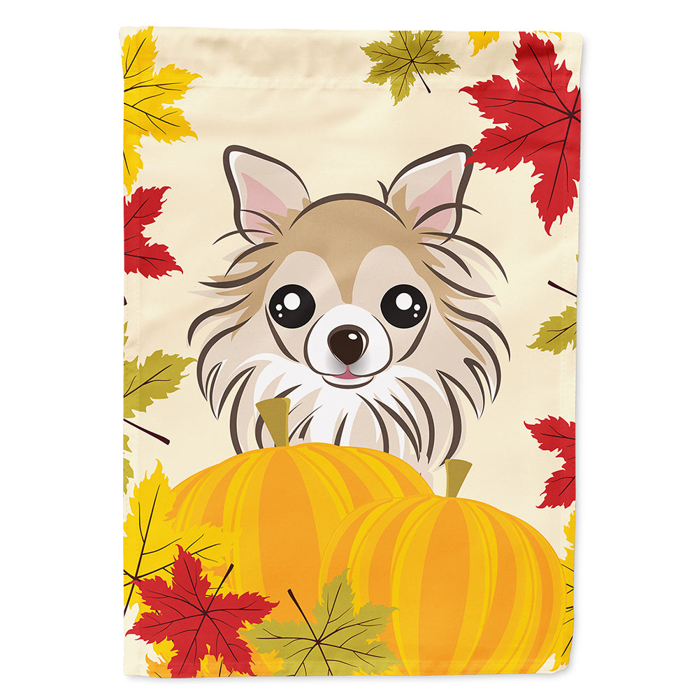 Chihuahua Thanksgiving Flag Canvas House Size BB2057CHF  the-store.com.