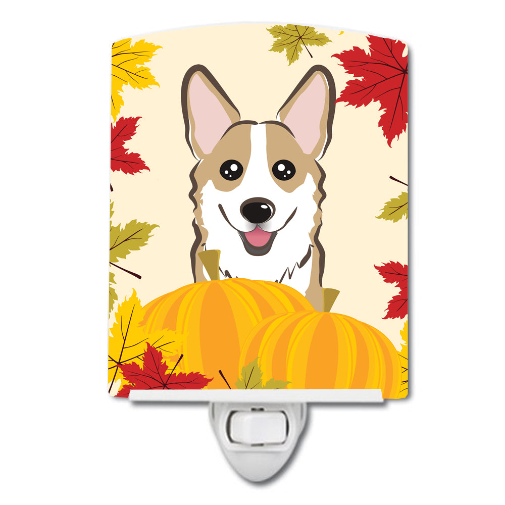 Sable Corgi Thanksgiving Ceramic Night Light BB2059CNL - the-store.com