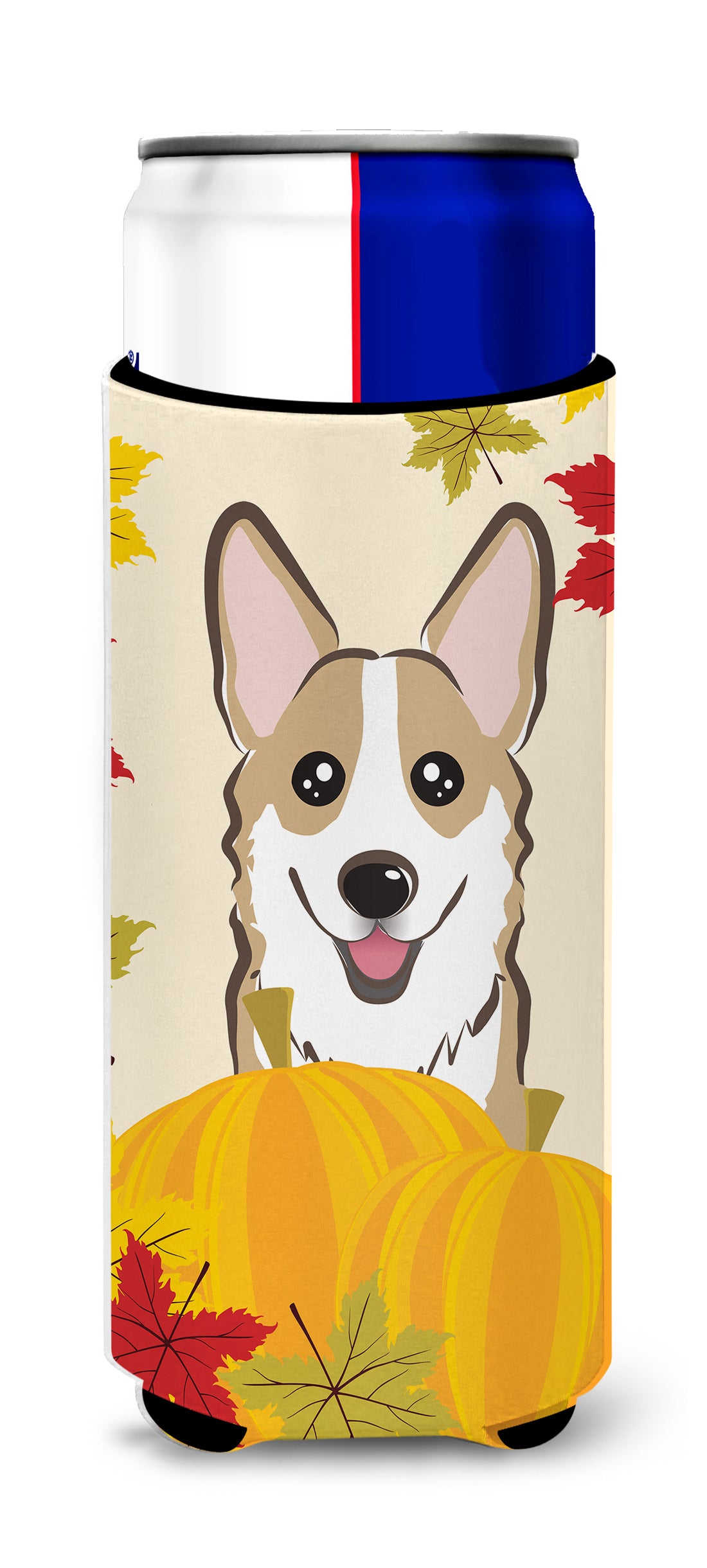 Sable Corgi Thanksgiving  Ultra Beverage Insulator for slim cans BB2059MUK  the-store.com.