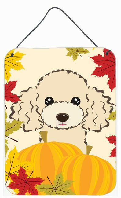 Buff Poodle Thanksgiving Wall or Door Hanging Prints BB2064DS1216 by Caroline's Treasures