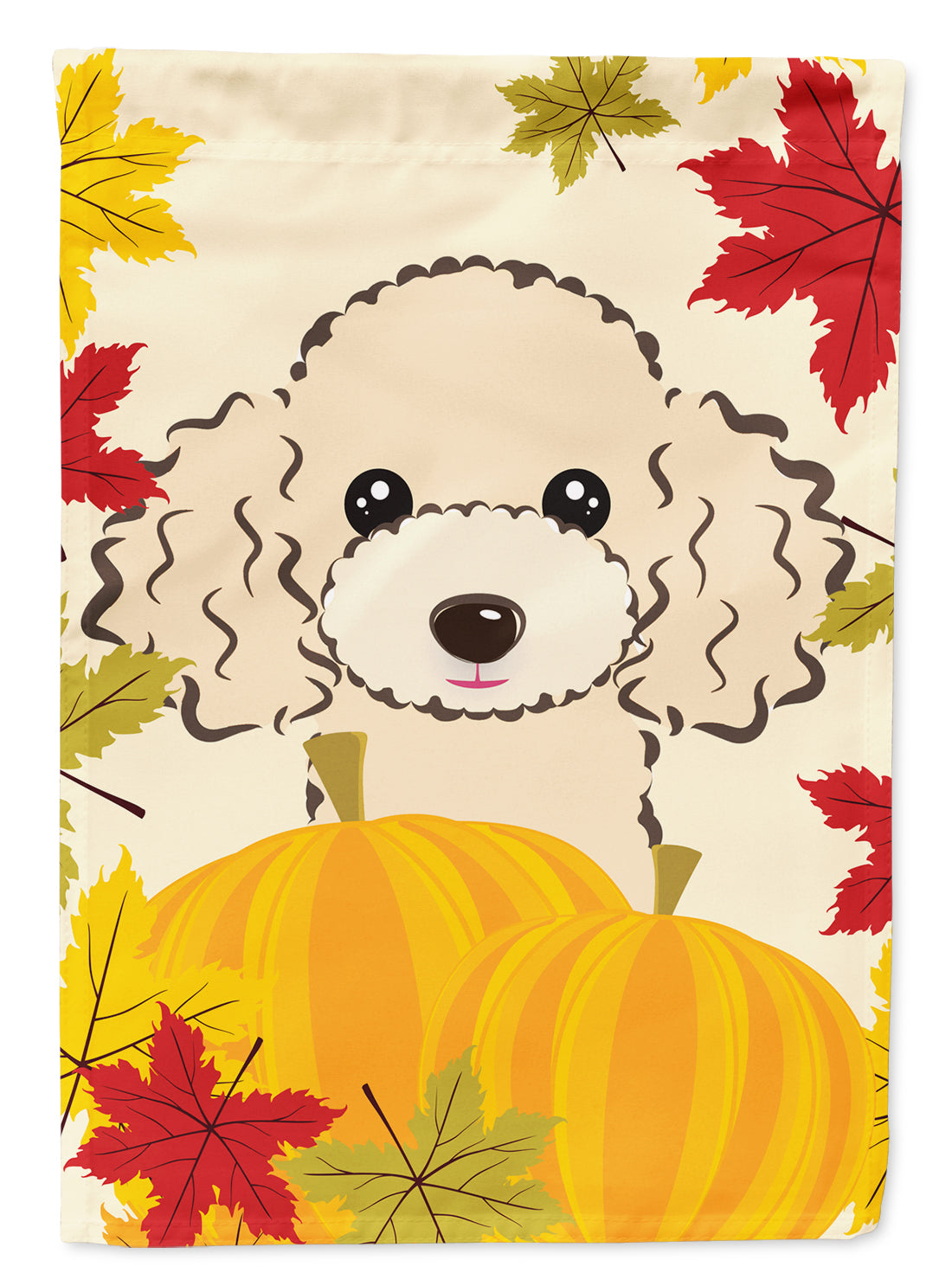 Buff Poodle Thanksgiving Flag Garden Size BB2064GF.