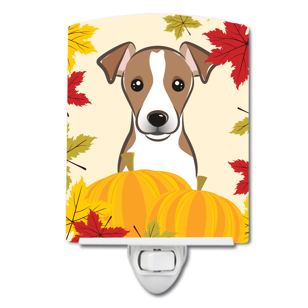 Jack Russell Terrier Thanksgiving Ceramic Night Light BB2066CNL - the-store.com