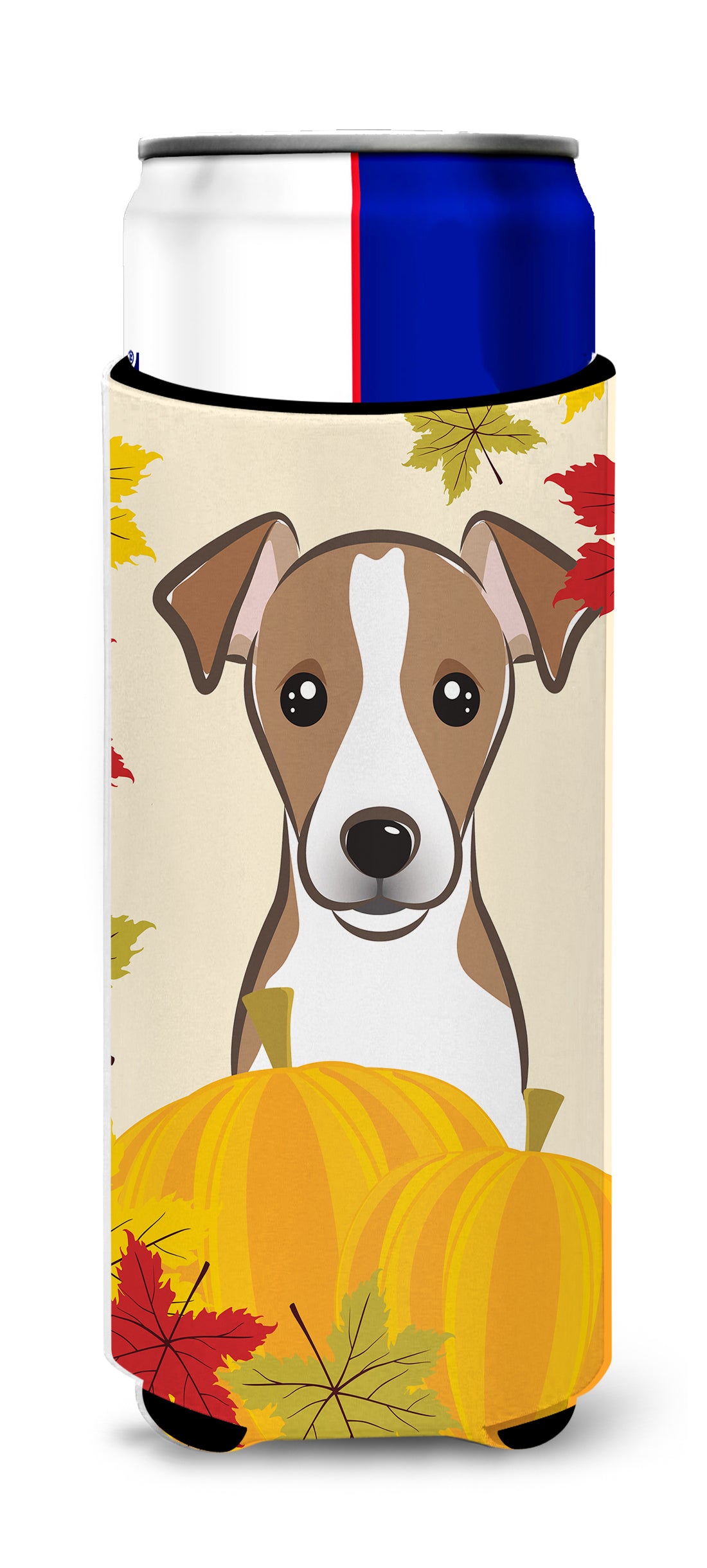 Jack Russell Terrier Thanksgiving  Ultra Beverage Insulator for slim cans BB2066MUK  the-store.com.