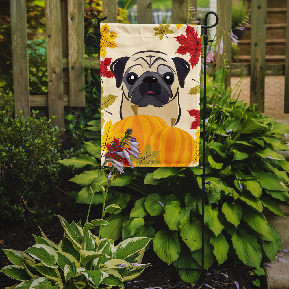 Fawn Pug Thanksgiving Flag Garden Size BB2068GF.