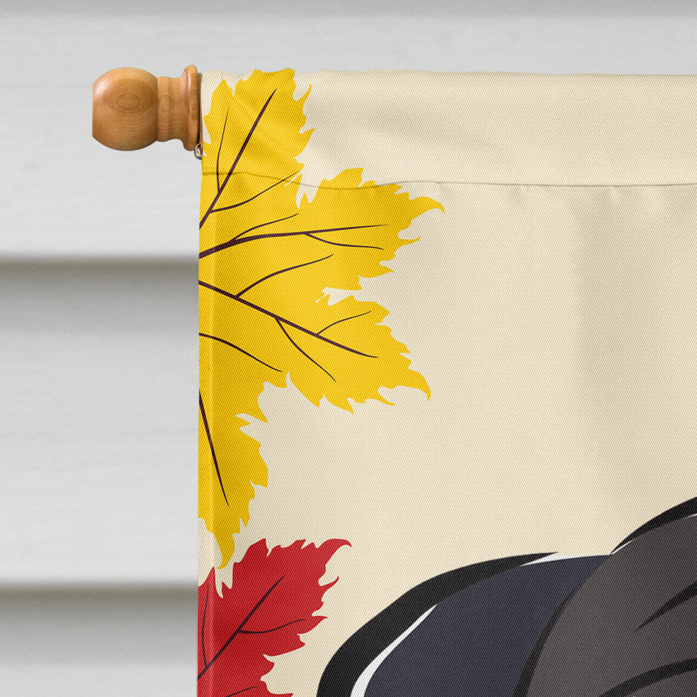 Black Pug Thanksgiving Flag Canvas House Size BB2069CHF  the-store.com.