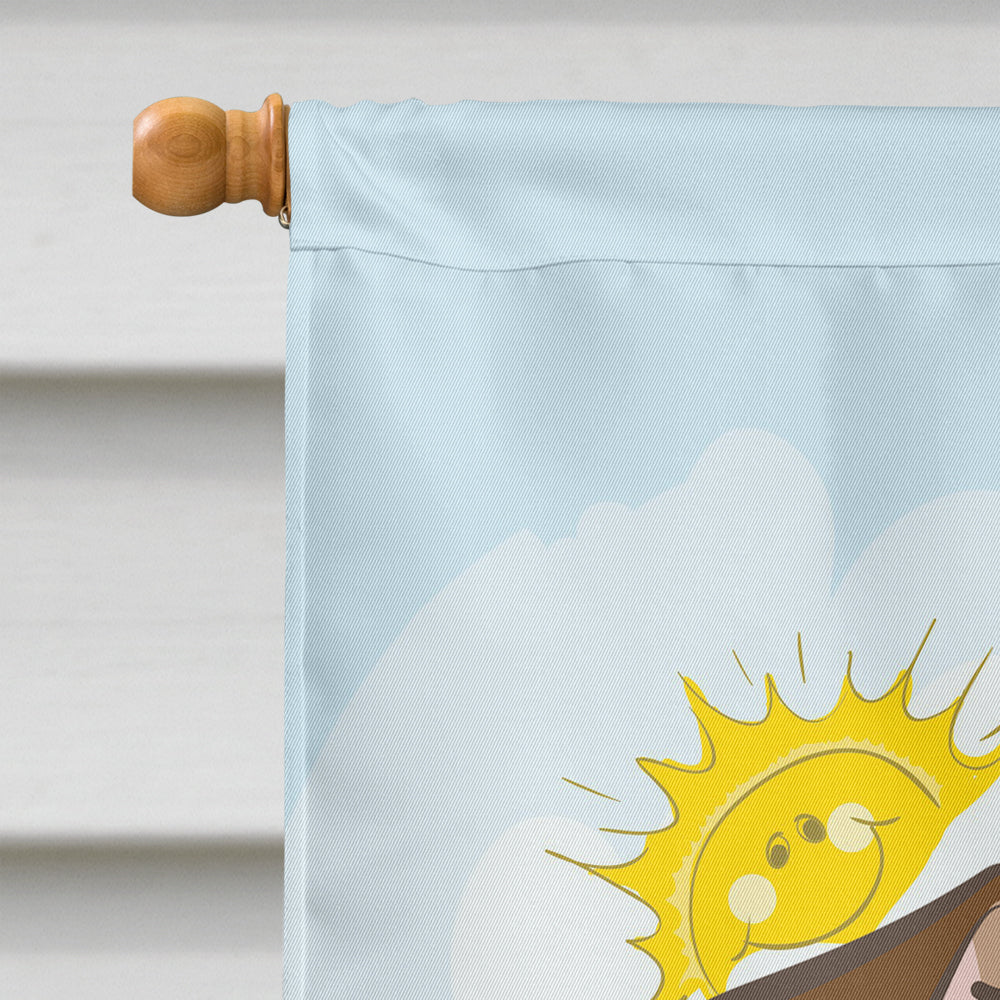 Jack Russell Terrier Summer Beach Flag Canvas House Size BB2070CHF  the-store.com.