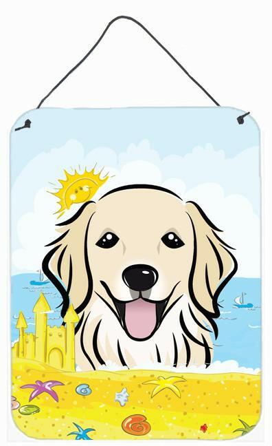 Golden Retriever Summer Beach Wall or Door Hanging Prints BB2073DS1216 by Caroline's Treasures