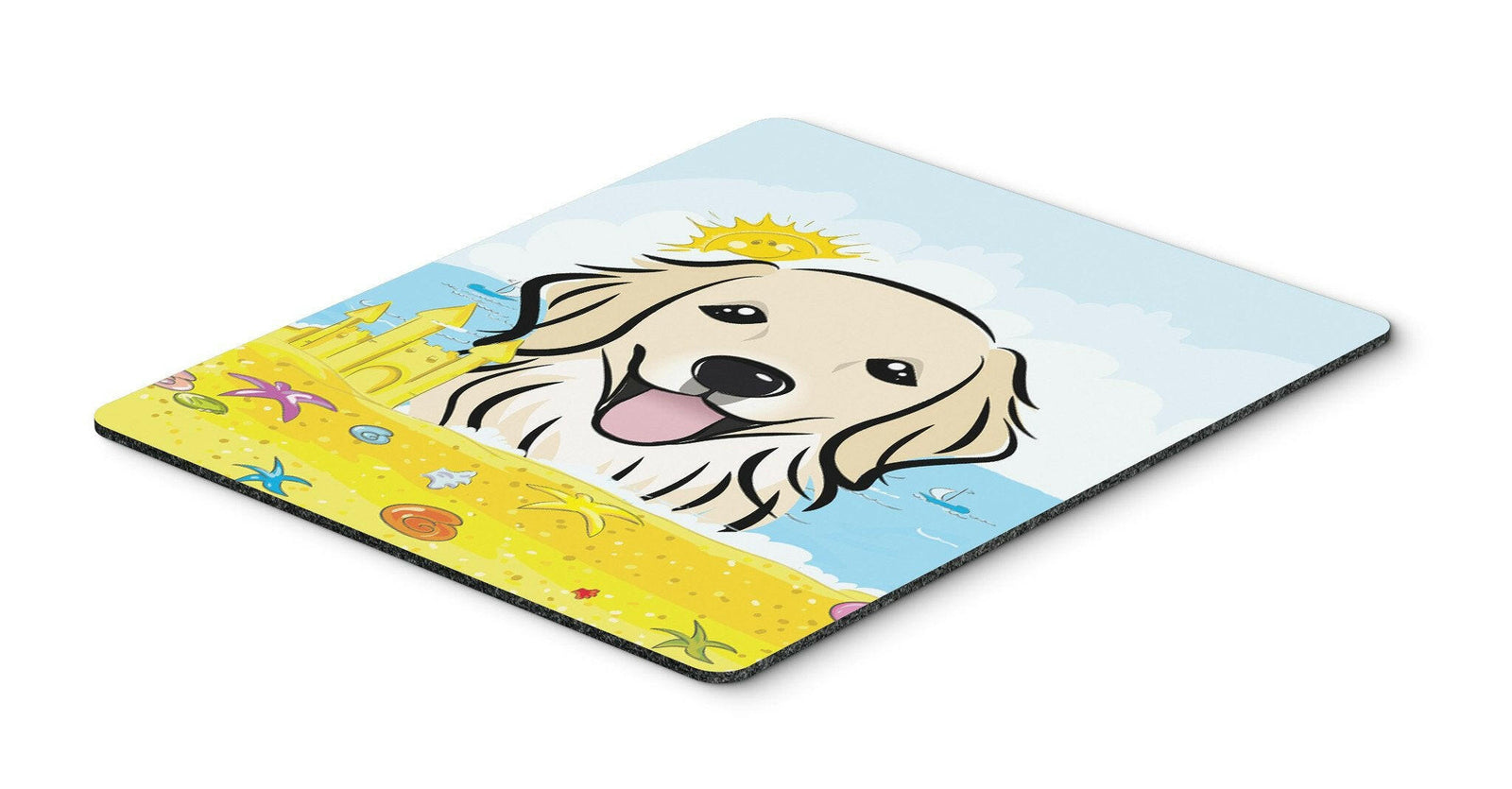 Golden Retriever Summer Beach Mouse Pad, Hot Pad or Trivet BB2073MP by Caroline's Treasures