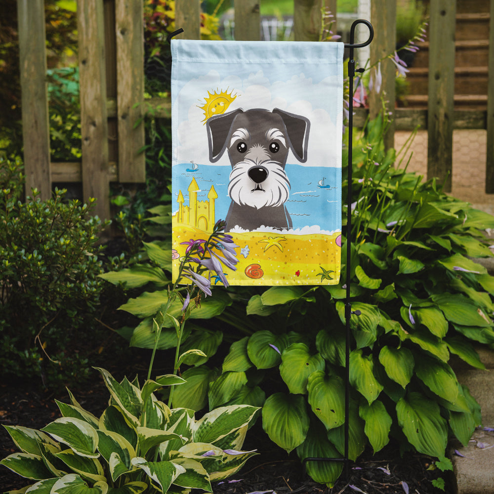 Schnauzer Summer Beach Flag Garden Size BB2074GF.