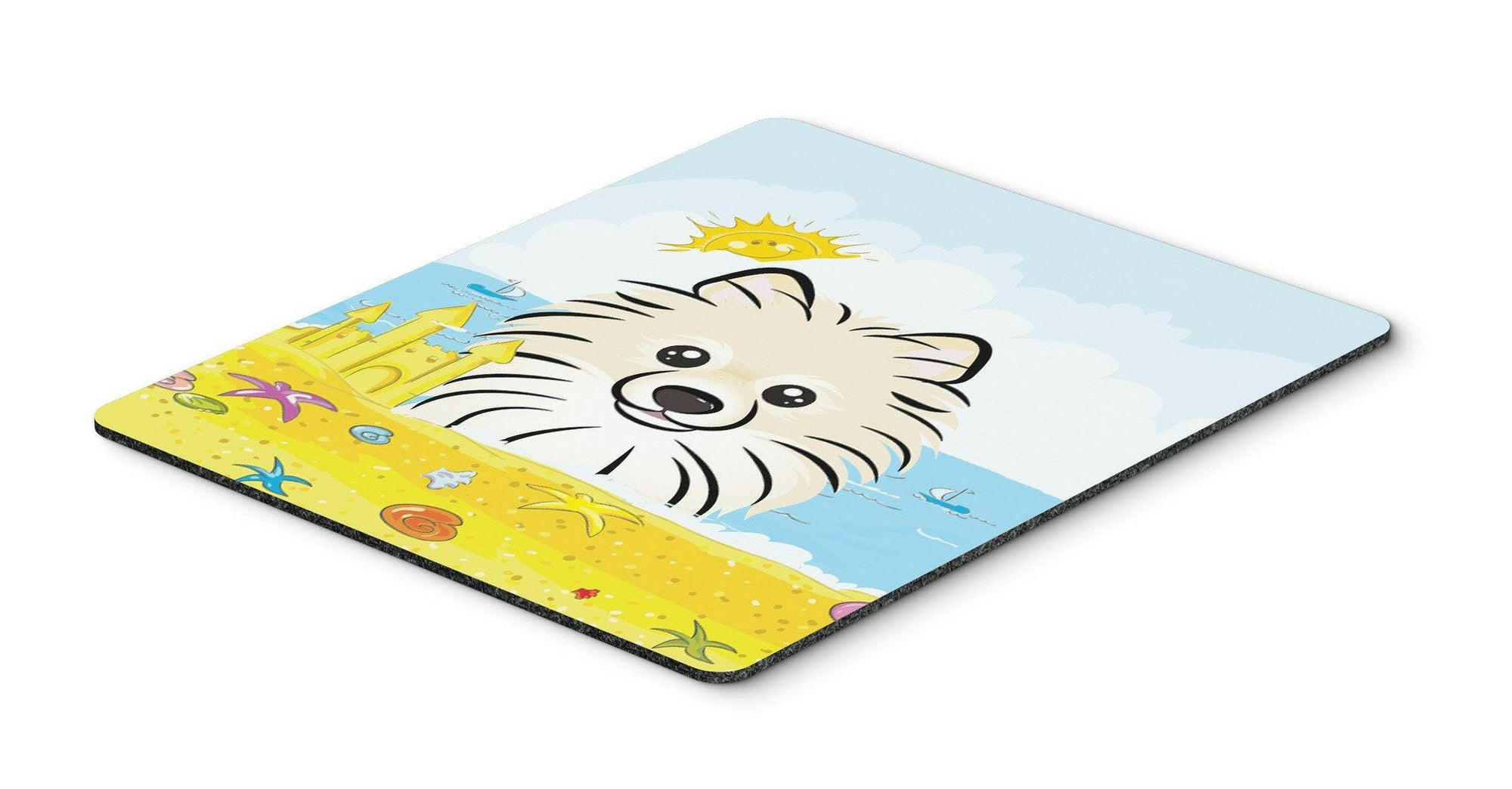 Pomeranian Summer Beach Mouse Pad, Hot Pad or Trivet BB2075MP by Caroline's Treasures